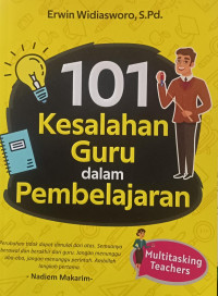 Image of 101 Kesalahan Guru dalam Pembelajaran