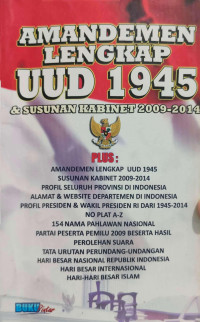 Image of Amandemen Lengkap UUD 1945 & Susunan Kabinet 2009-2014