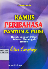 Image of Kamus Peribahasa Pantun dan Puisi