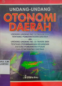 Image of Undang-Undang Otonomi Daerah