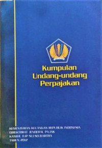 Image of Kumpulan Undang-Undang Perpajakan