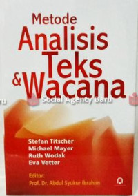 Image of Metode Analisis Teks dan Wacana